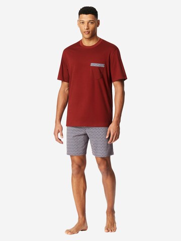 SCHIESSER Pajama short 'Comfort Nightwear' in Red