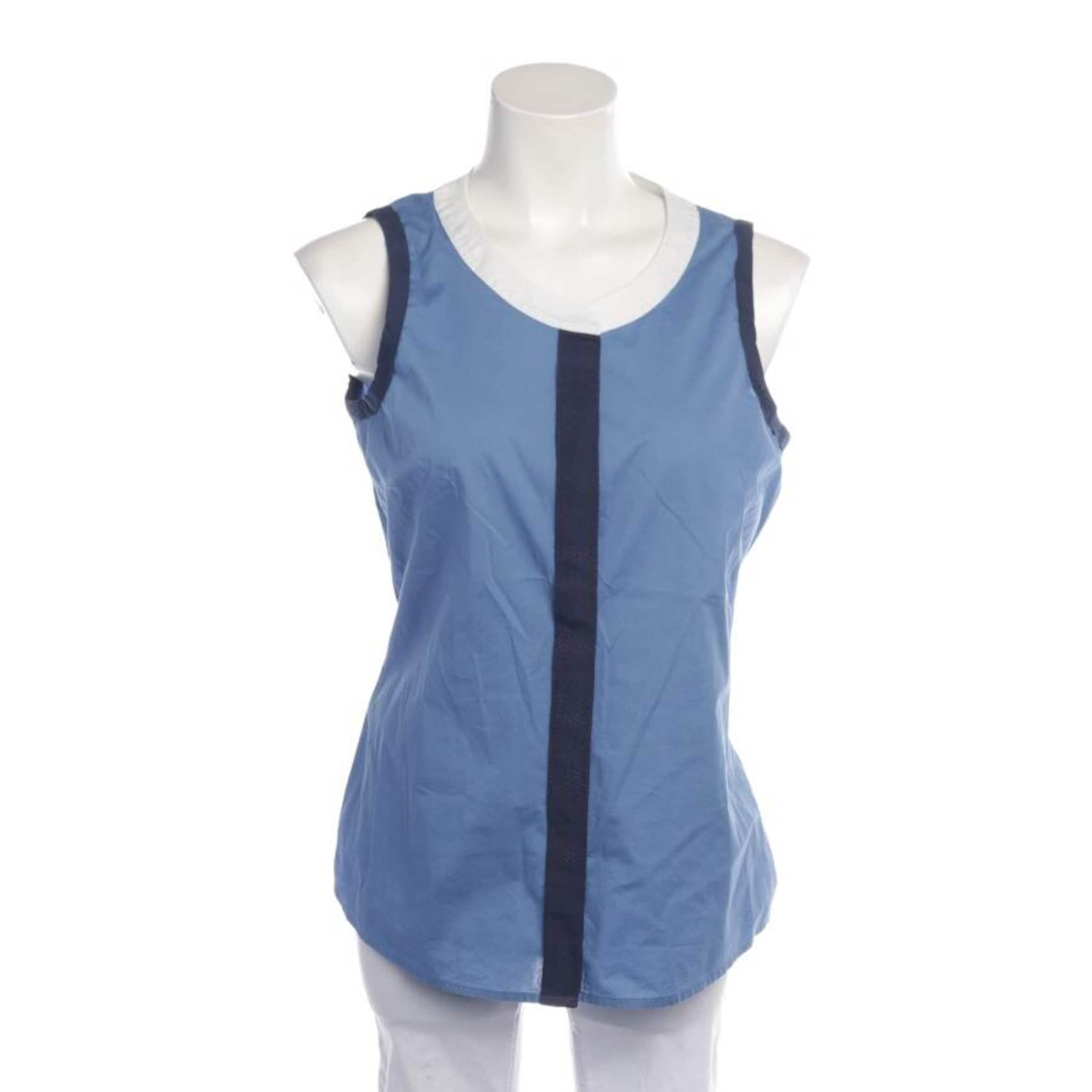 ARMANI Bluse / Tunika XL in Blau: Vorderseite