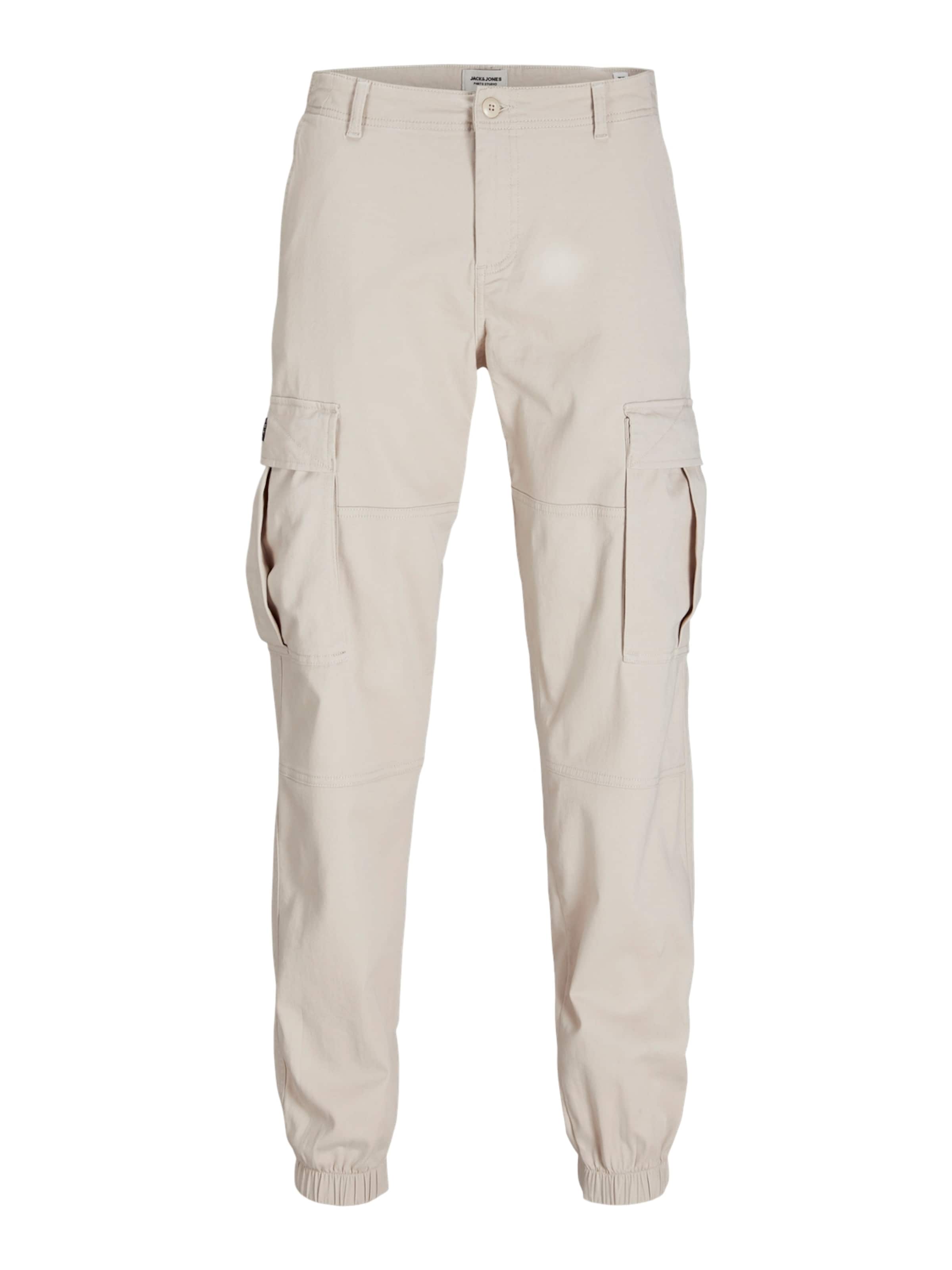 Pantalon cargo 'JPSTKane Jonnie' JACK & JONES en beige : devant