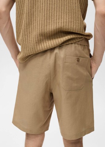 MANGO MAN Regular Hose 'Cabrera' in Beige