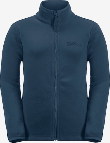 JACK WOLFSKIN Athletic Fleece Jacket 'TAUNUS' in Blue: front