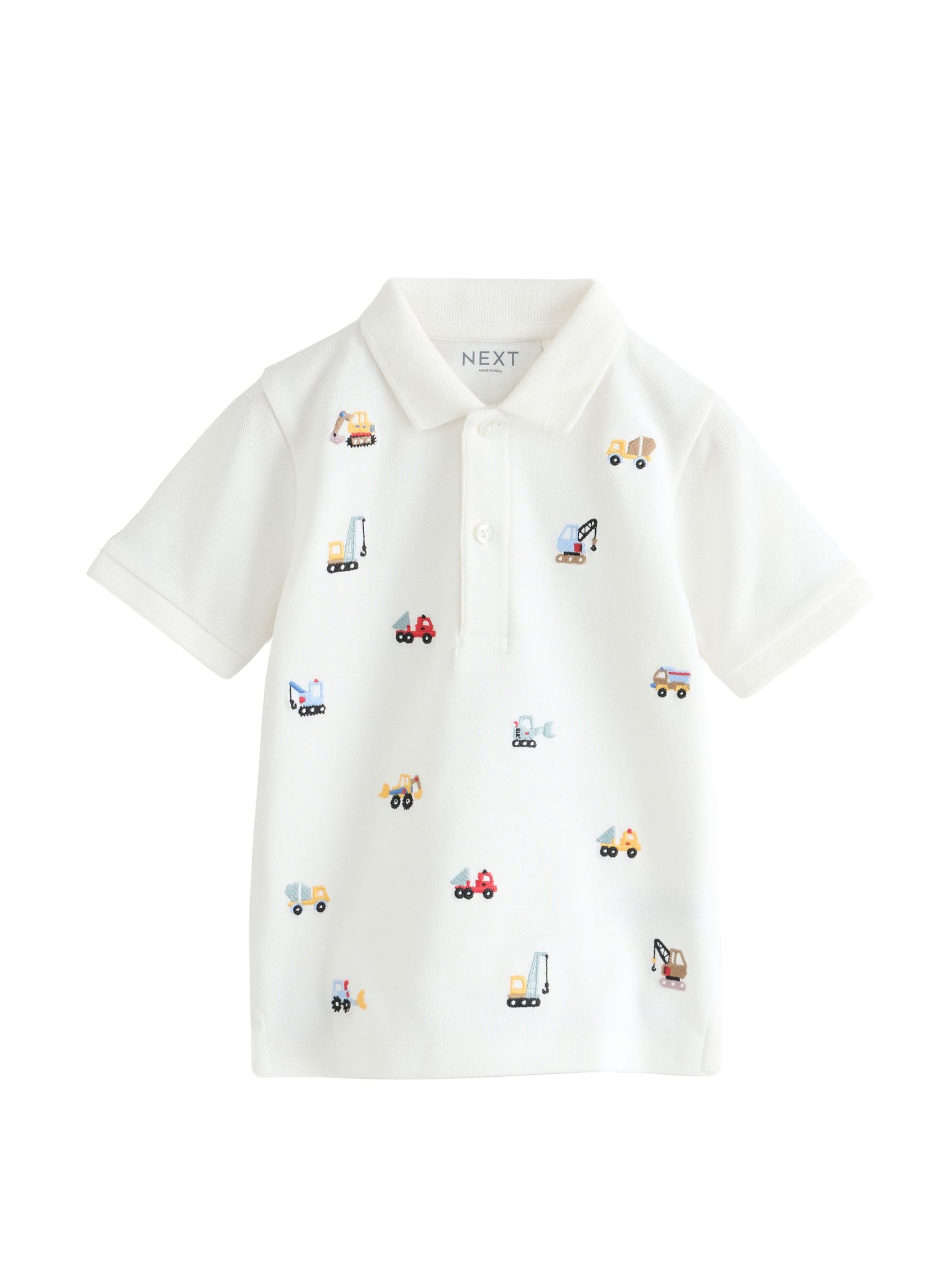T-Shirt Next en blanc : devant