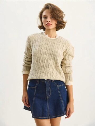 Bianco Lucci Pullover in Beige