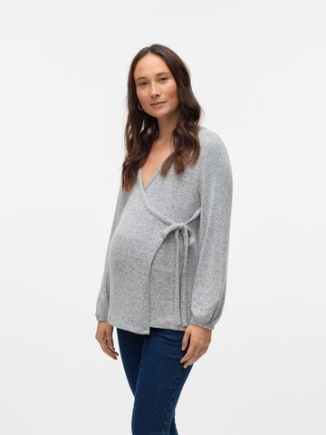 T-shirt 'MLAlice' MAMALICIOUS en gris : devant