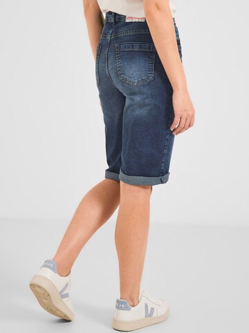 CECIL Slimfit Shorts 'Toronto' in Blau
