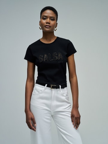 Salsa Jeans Shirt in Zwart: voorkant