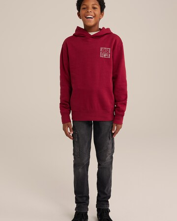 WE Fashion Sweatshirt in Red