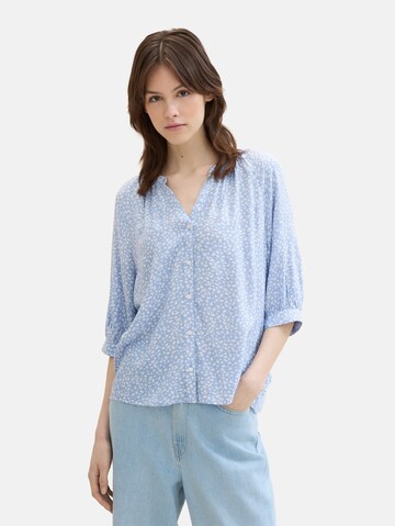 TOM TAILOR DENIM Bluse in Blau