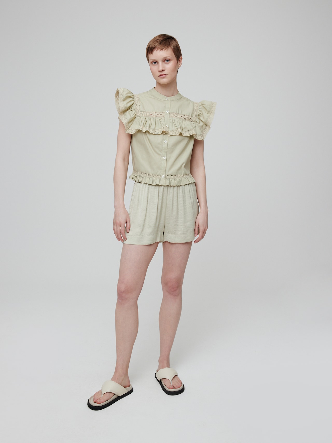 EDITED Produkte Hose 'Desiree' grün