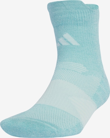 ADIDAS PERFORMANCE - Calcetines deportivos 'Run x Cushioned' en azul: frente