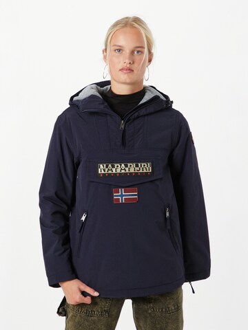 NAPAPIJRI Between-Season Jacket 'Rainforest' in Blue: front