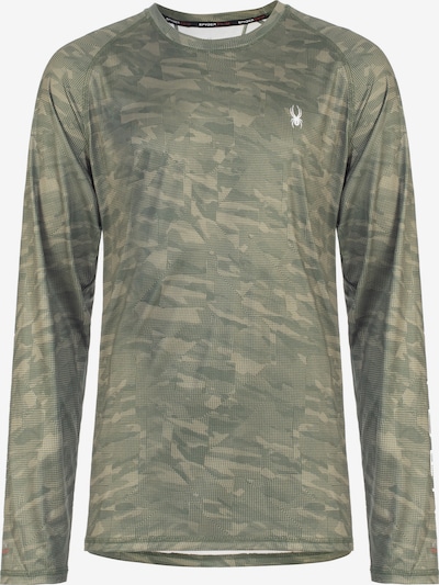 Spyder Funktionsshirt in khaki / oliv / weiß, Produktansicht