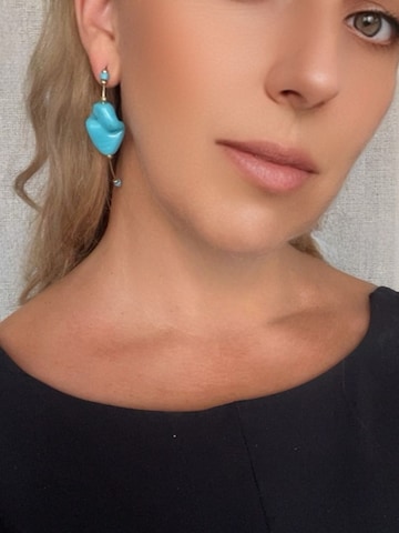 Gloria Mago Earrings 'Arco Max' in Blue