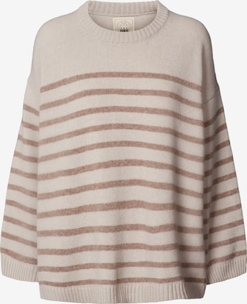 Gai+Lisva Oversized neulepaita 'Barbera' värissä beige: etupuoli