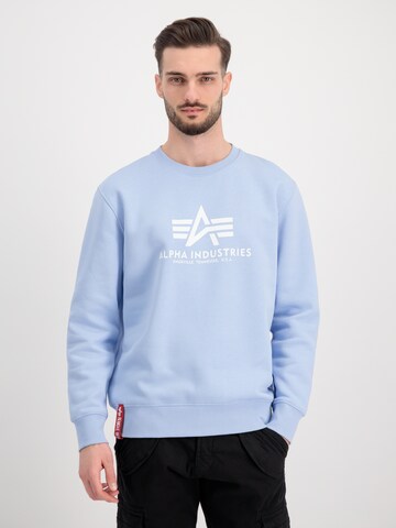 ALPHA INDUSTRIES Sweatshirt in Blue: front