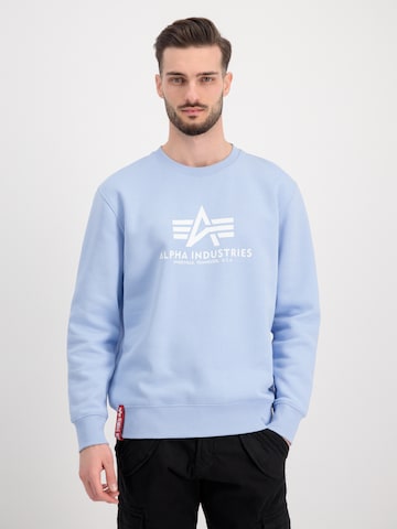 ALPHA INDUSTRIES Sweatshirt i blå: framsida