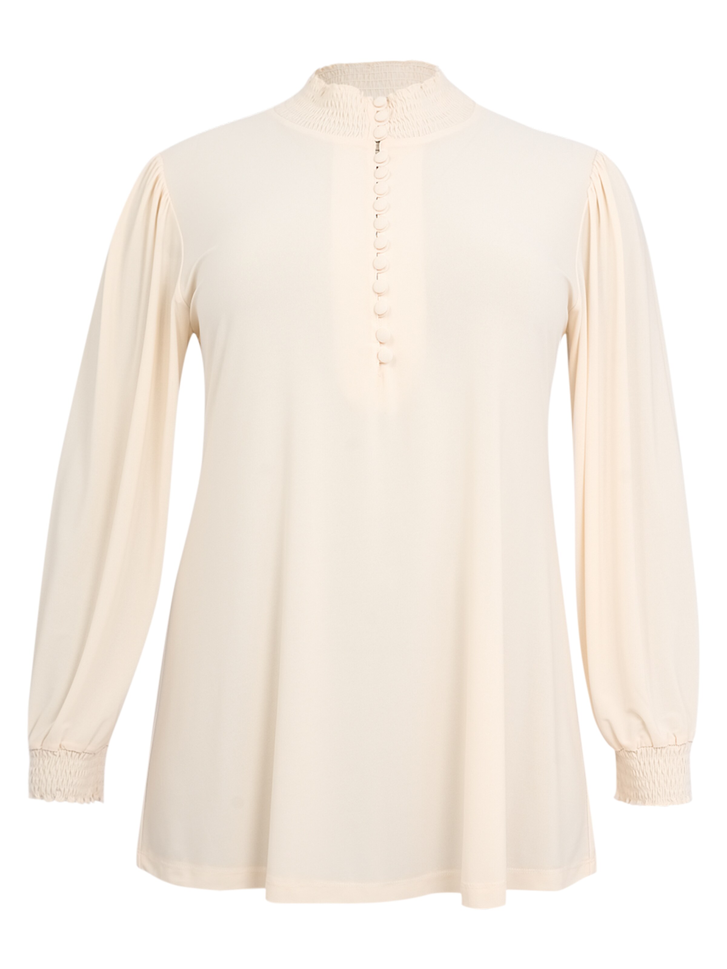 YOEK Tunic in Beige: front