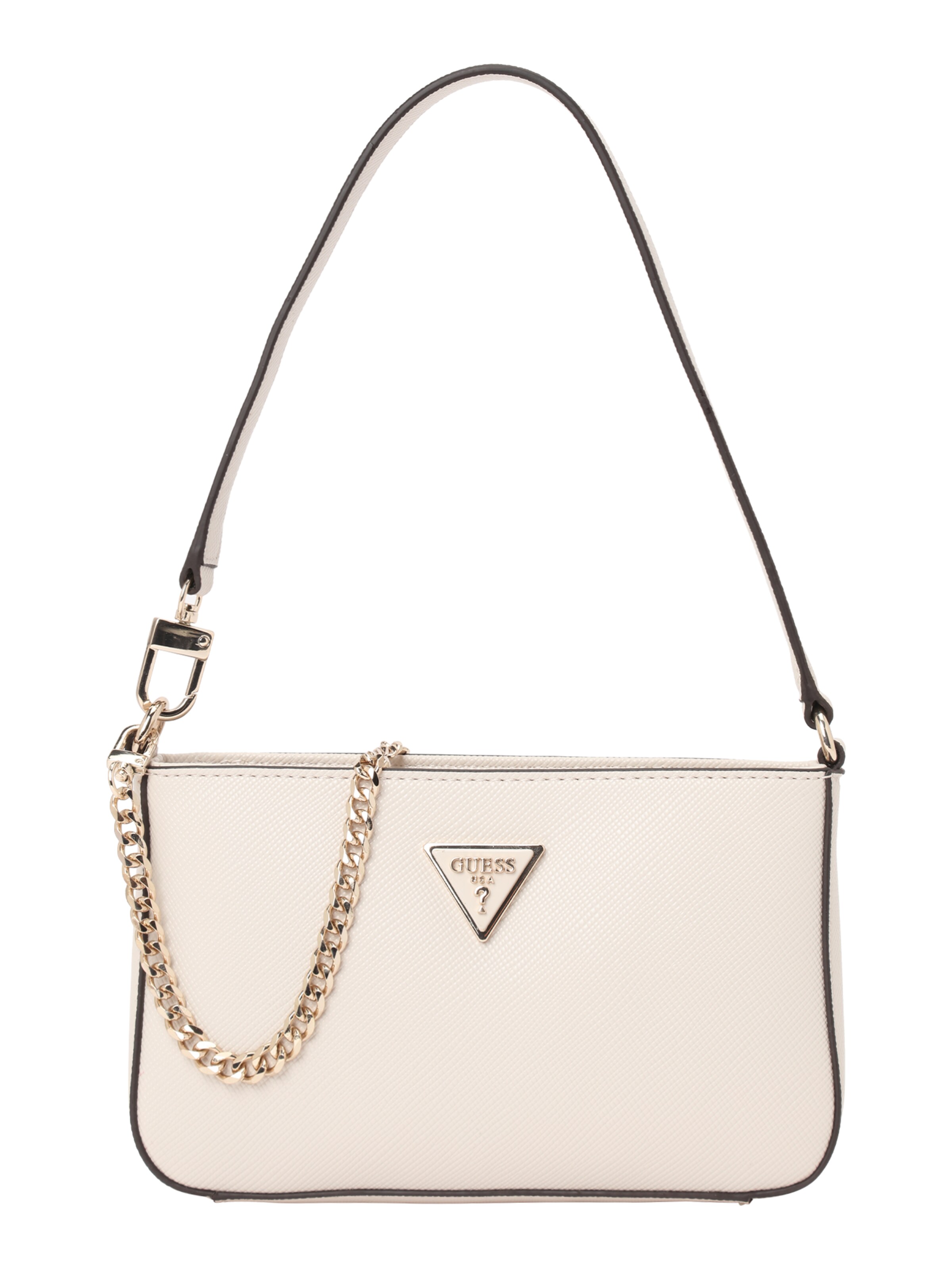 GUESS - Mala de ombro 'Noelle' em bege: frente