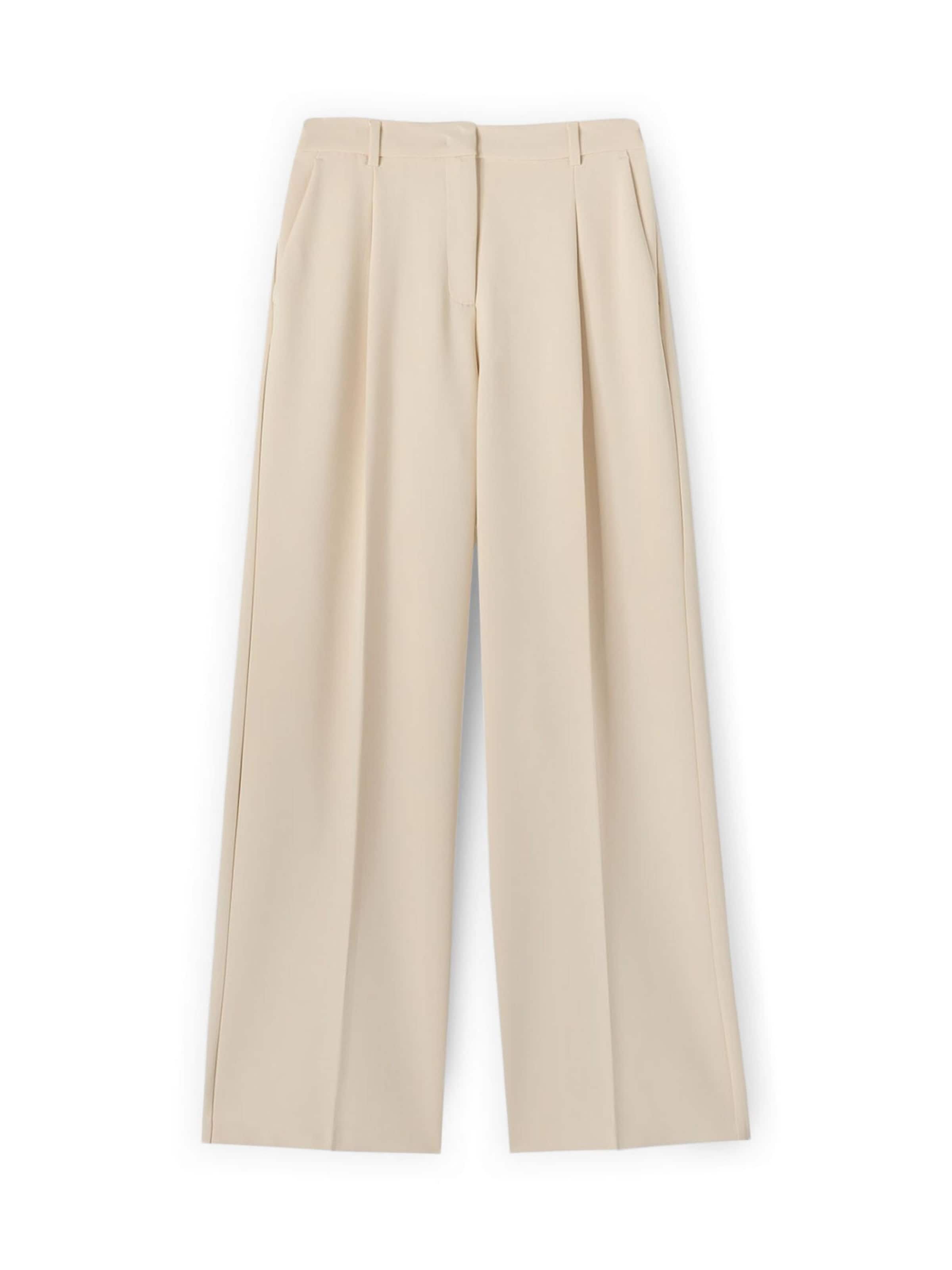Wide Leg Pantalon MOTIVI en beige : devant