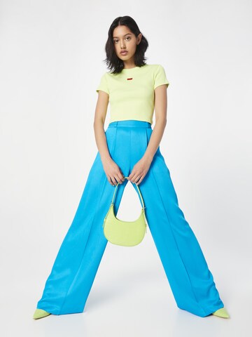 Wide leg Pantaloni cutați 'Haniana' de la HUGO pe albastru