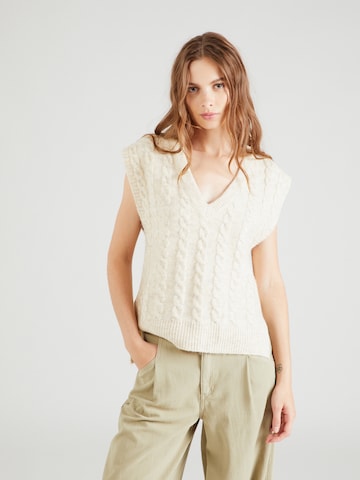 Pull-over 'Vynah' Cream en beige : devant