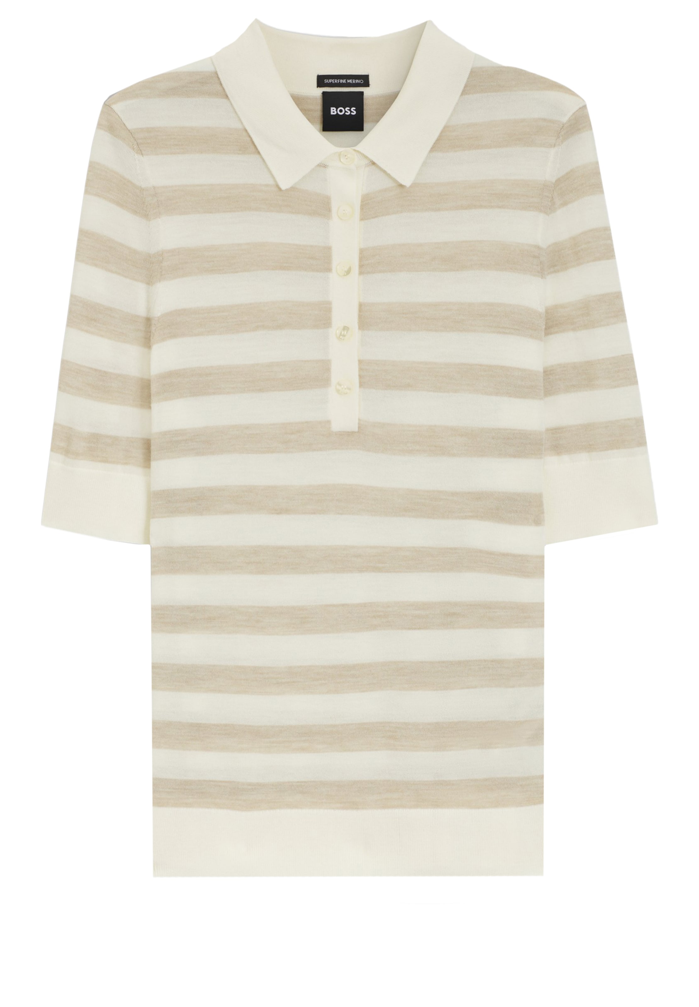 BOSS Pullover ' Fidenka ' in Beige: Vorderseite