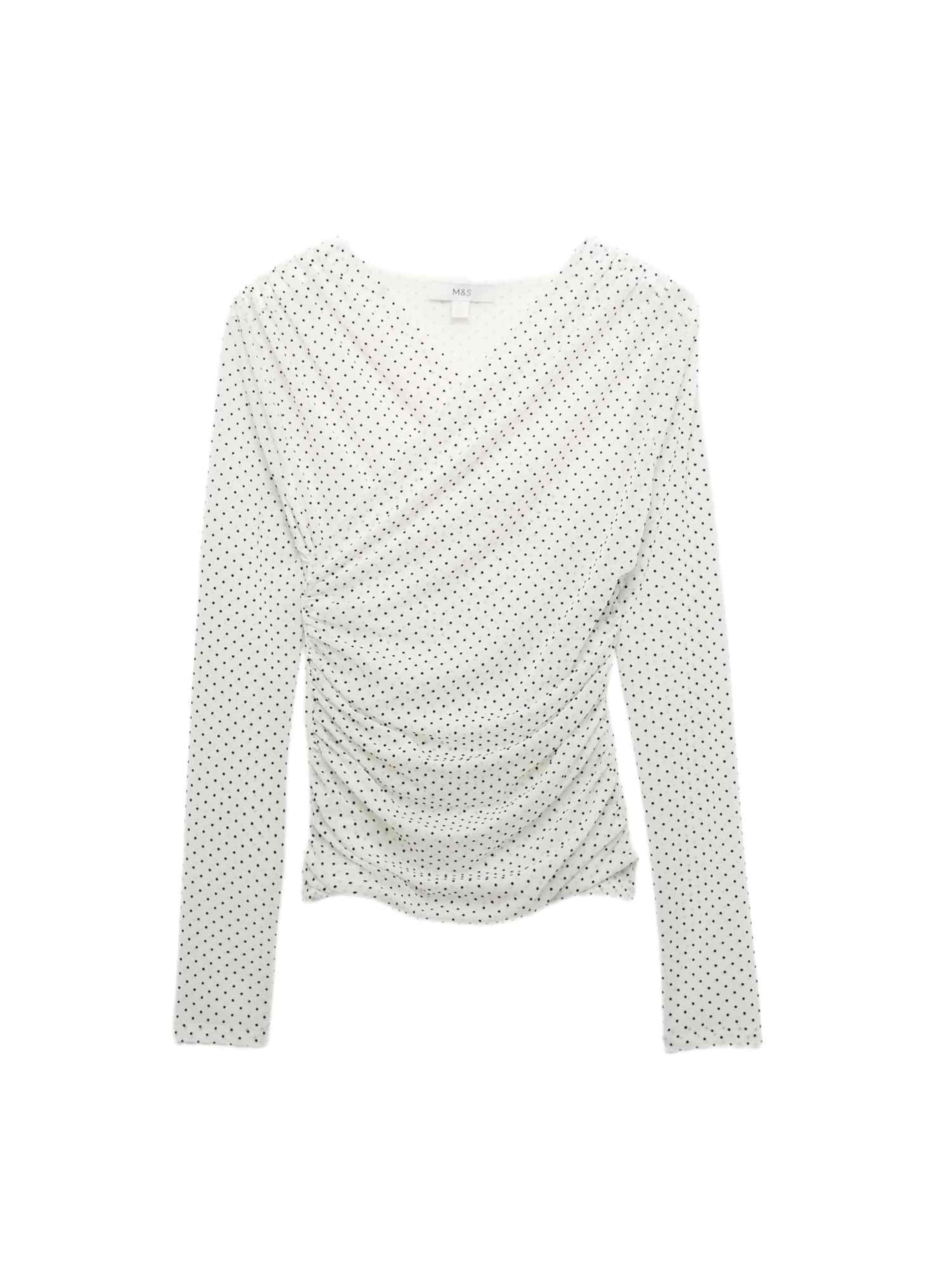 Marks & Spencer Blouse in Beige: voorkant