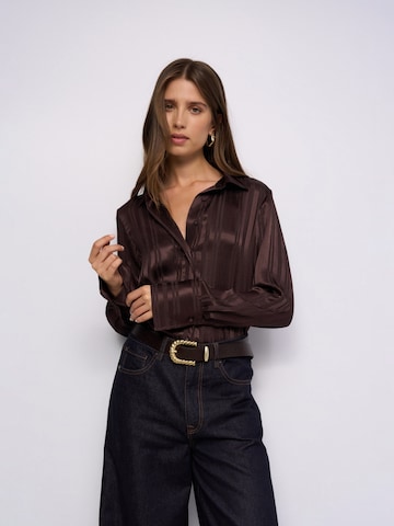 Chemisier Salsa Jeans en marron : devant