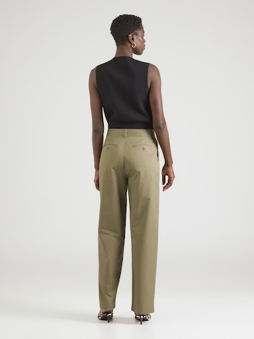 & Other Stories regular Παντελόνι πλισέ σε πράσινο
