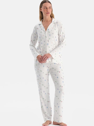 Dagi Пижама в Белый: спереди