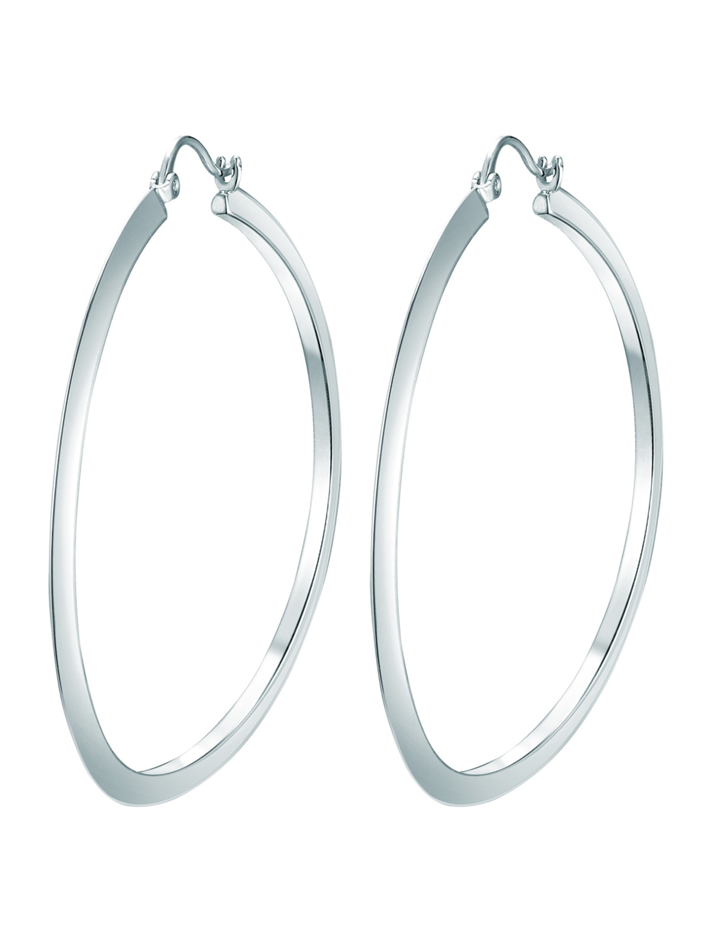 Boucles d'oreilles Lulu & Jane en argent : devant