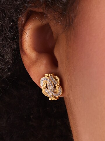 Boucles d'oreilles 'Dagi Knoten' Lucardi en or : devant