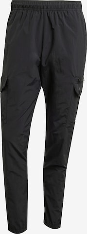 ADIDAS ORIGINALS Cargo Pants 'Trefoil Essentials' in Black: front