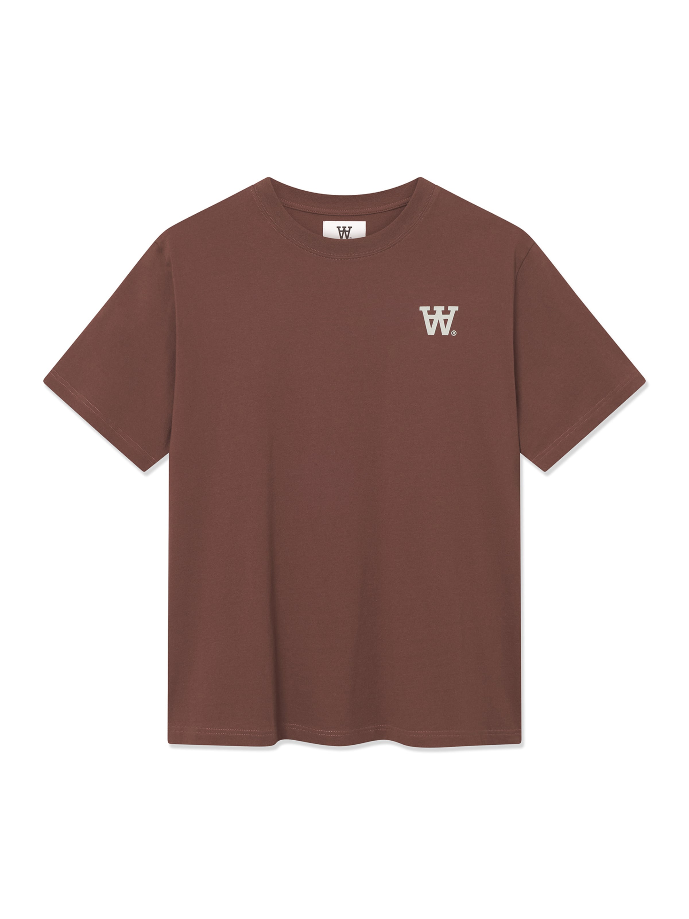 T-Shirt 'Asa seal' WOOD WOOD en marron : devant