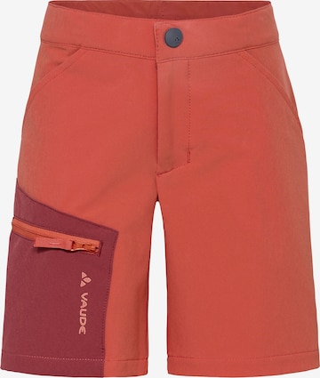 VAUDE Outdoor trousers 'Rokua' in Red: front