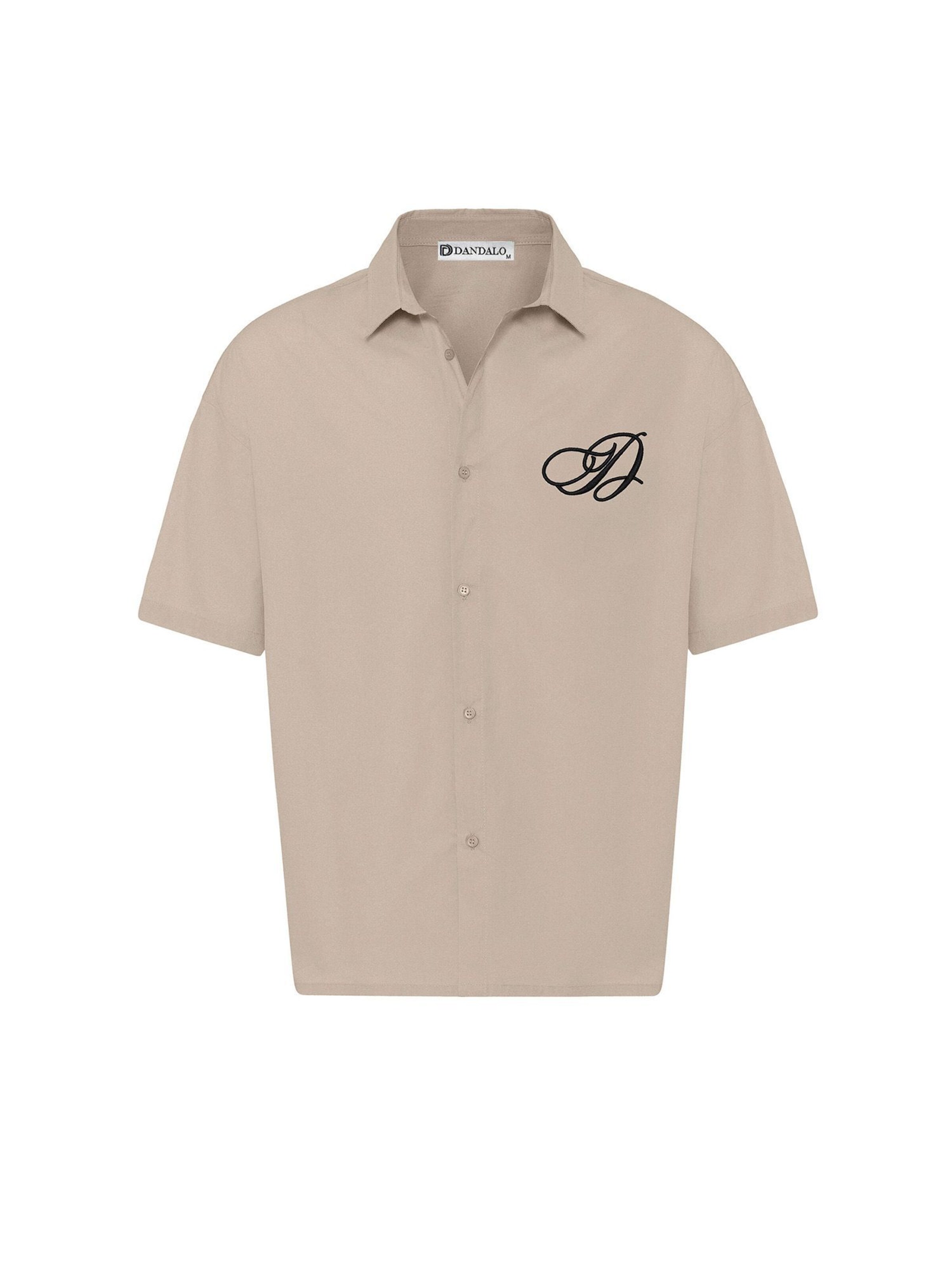 Dandalo Comfort fit Button Up Shirt in Grey: front