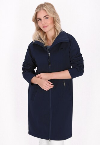 Manteau fonctionnel Schmuddelwedda en bleu : devant