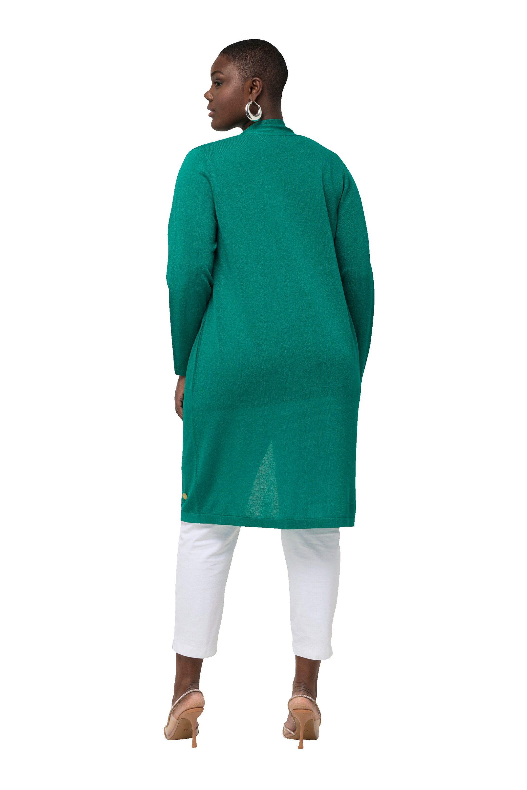 Ulla Popken Вязаная кофта в Зеленый