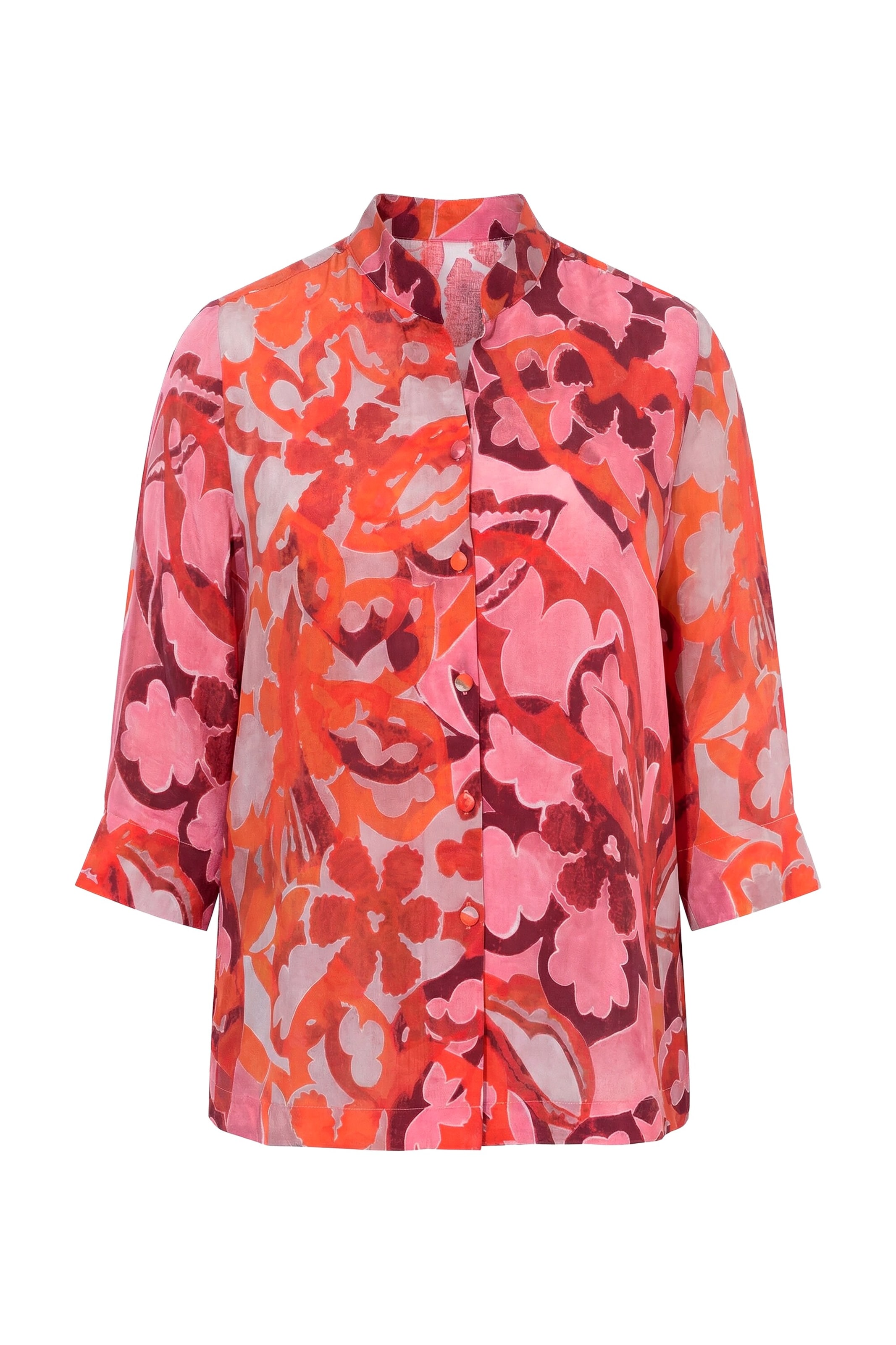 Ulla Popken Blouse in Rood: voorkant