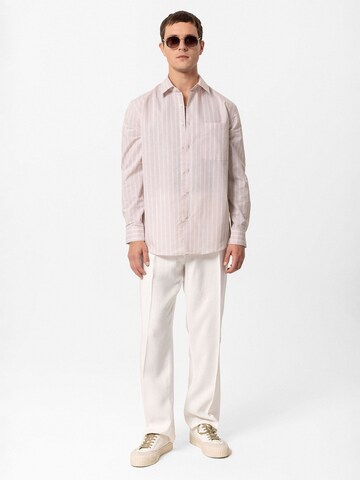 Coupe regular Chemise 'Mattia' Antioch en beige