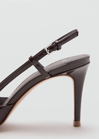 MANGO Slingback Pumps in Brown