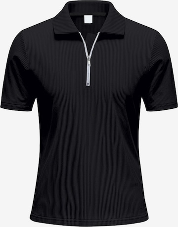 ALLTHEMEN Shirt 'Freiheit' in Black: front