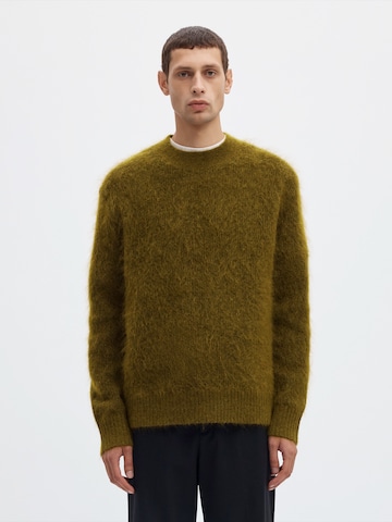 SELECTED - Jersey 'SLMMeis' en verde: frente
