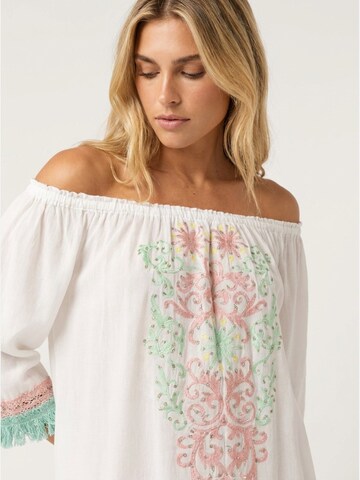 Miss June Jurk 'Robe Courte Azra' in Wit