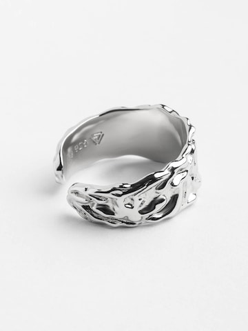 warpedsense Ring 'Lava' in Silver