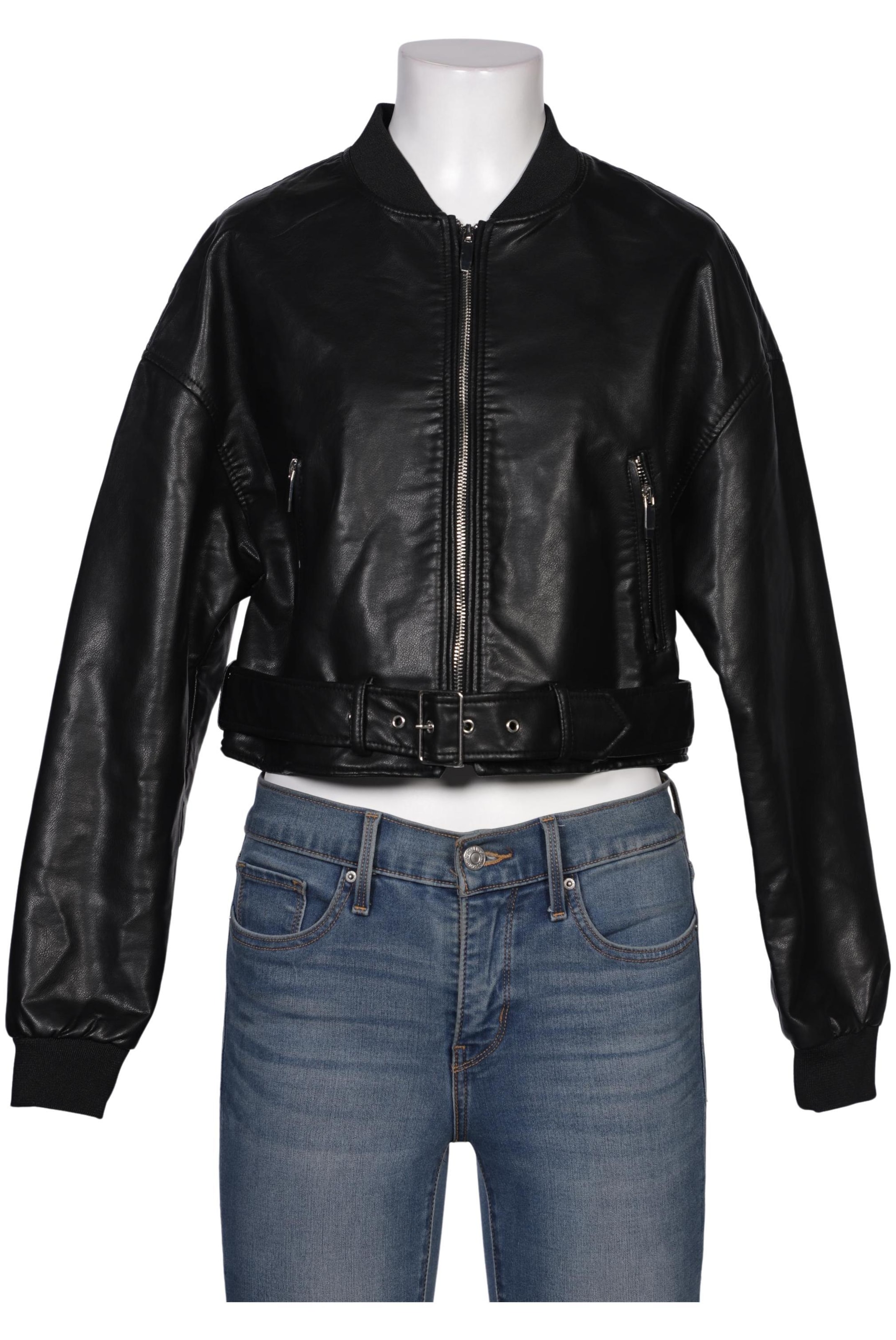 ZARA Jacket & Coat in M in Black: front