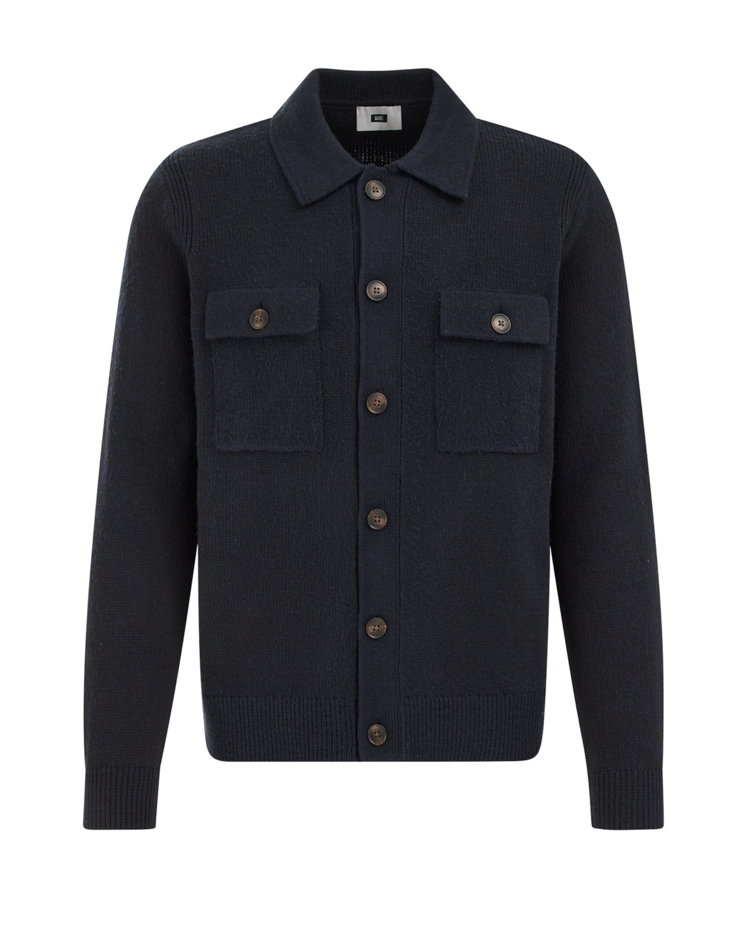 WE Fashion Вязаная кофта в Синий: спереди