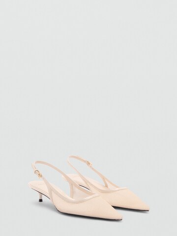 MANGO Slingpumps 'HONEY' i hvid