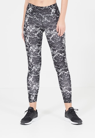 ENDURANCE Skinny Workout Pants 'Alec' in Black: front