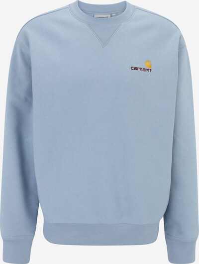 Carhartt WIP Sweat-shirt 'American Script' en bleu-gris, Vue avec produit